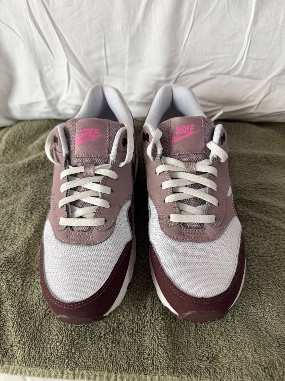 Nike Air Max 1 Burgundy Crush (GS - Size 6Y)